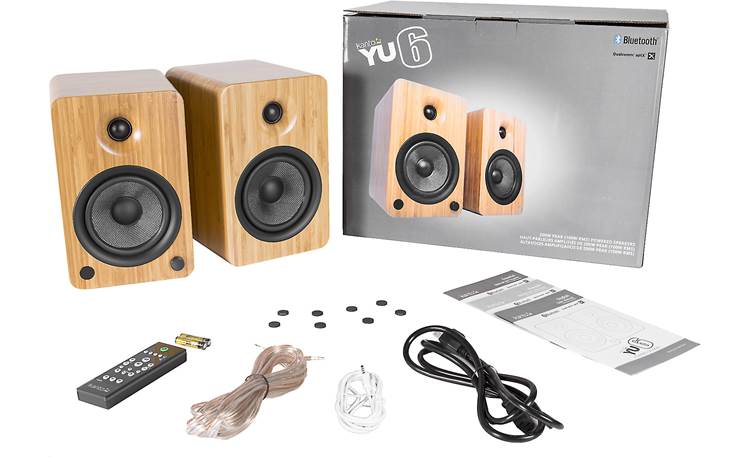 Kanto YU6 Powered stereo speakers with Bluetooth and phono preamp (Bamboo) - YU6BAMBOO - Kanto-YU6BAMBOO