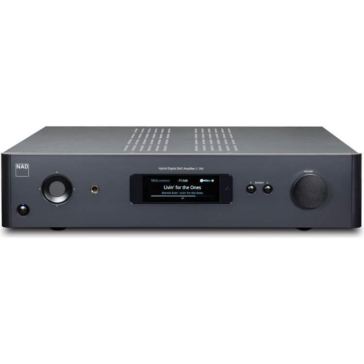 NAD C 389 BluOS-D Integrated amp with DAC, Bluetooth and pre-installed MDC2 BluOS-D module - NAD-C-389-BluOS