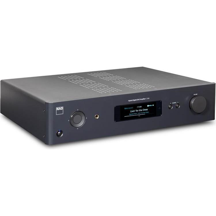 NAD C 389 BluOS-D Integrated amp with DAC, Bluetooth and pre-installed MDC2 BluOS-D module - NAD-C-389-BluOS