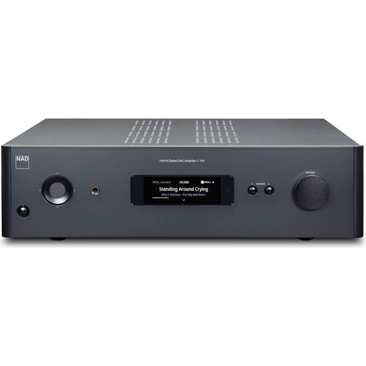 NAD C 399 BluOS-D Integrated amp with DAC, Bluetooth and pre-installed MDC2 BluOS-D module - NAD-C-399-BluOS