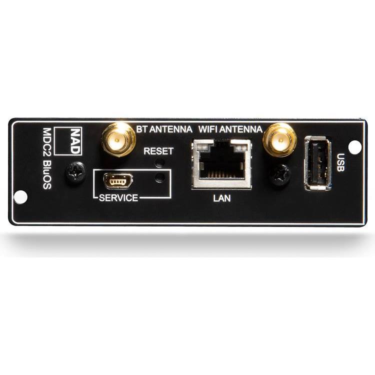 NAD MDC2 BluOS-D MDC2 module with Wi-Fi, Bluetooth and Dirac Live for select NAD amps - NAD-MDC2-BluOS-D-Card