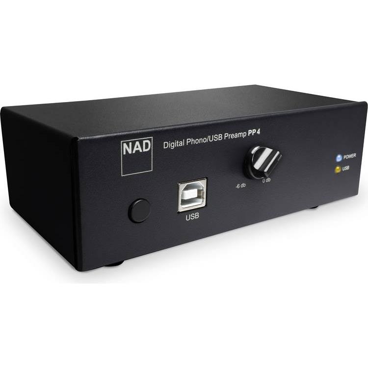 NAD PP 4 Phono preamplifier for moving magnet and moving coil cartridges with USB output - NAD-PP4