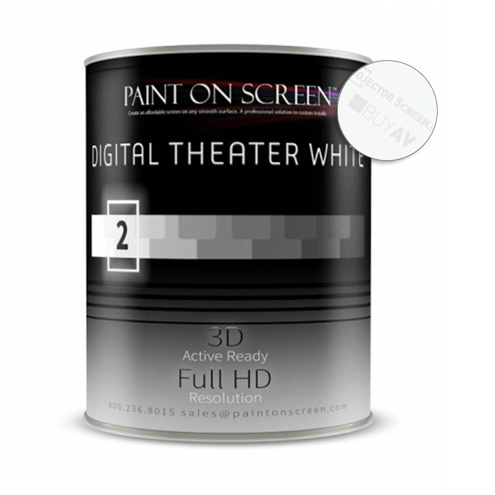 Projector Screen Paint - Digital Theater White-Gallon G002 - Paint on  Screen POS-G002