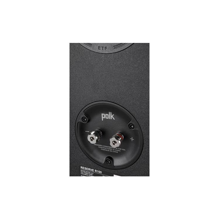 Polk Reserve R100 Bookshelf speakers (Pair) (Midnight Black) - Polk-R100-Black