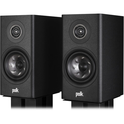 Polk Reserve R100 Bookshelf speakers (Pair) (Midnight Black) - Polk-R100-Black