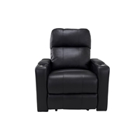 RowOne Prestige Black Leather 2-Arm Chair Motorized