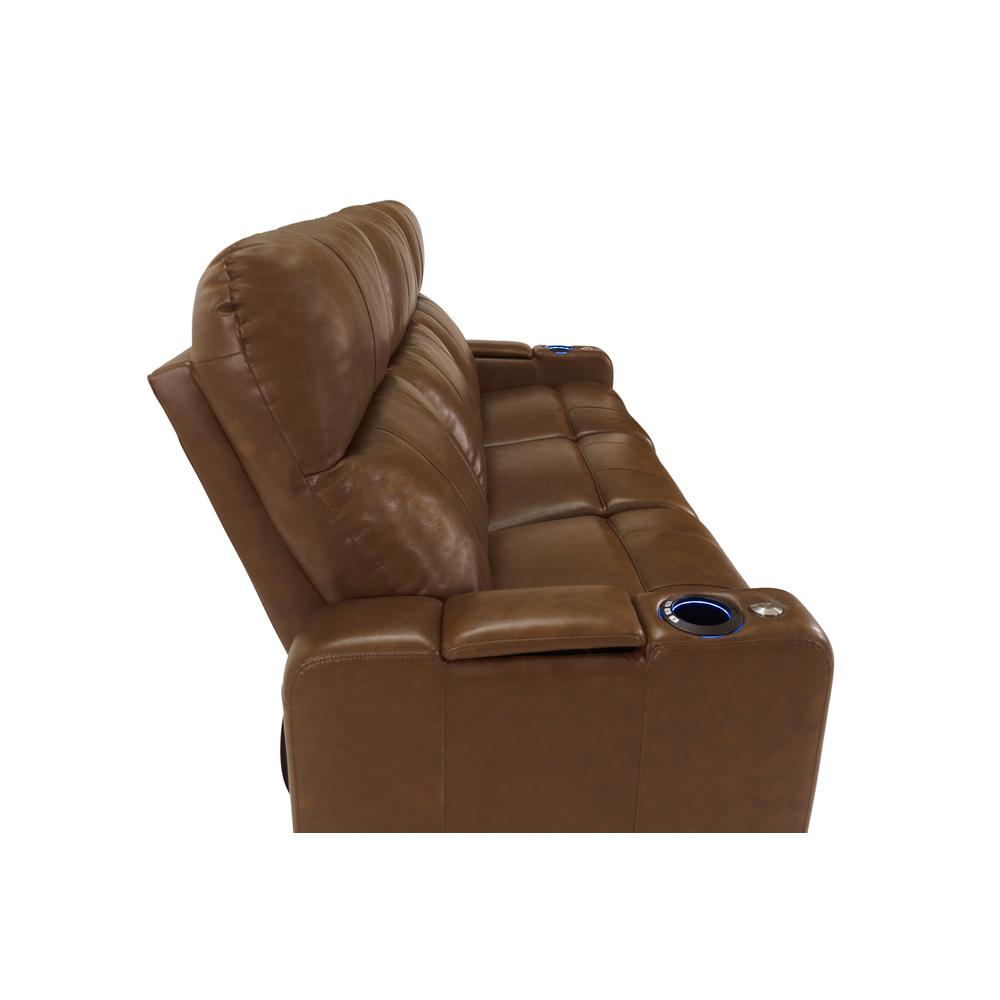 RowOne Prestige Brown Leather 3 Seat Sofa Motorized - RowOne-RO8016-R3SFA-BWN