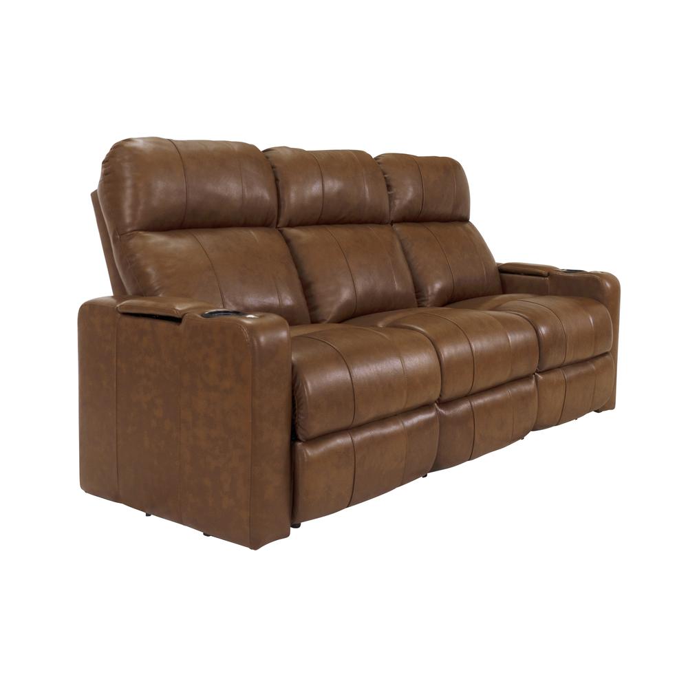 RowOne Prestige Brown Leather 3 Seat Sofa Motorized - RowOne-RO8016-R3SFA-BWN