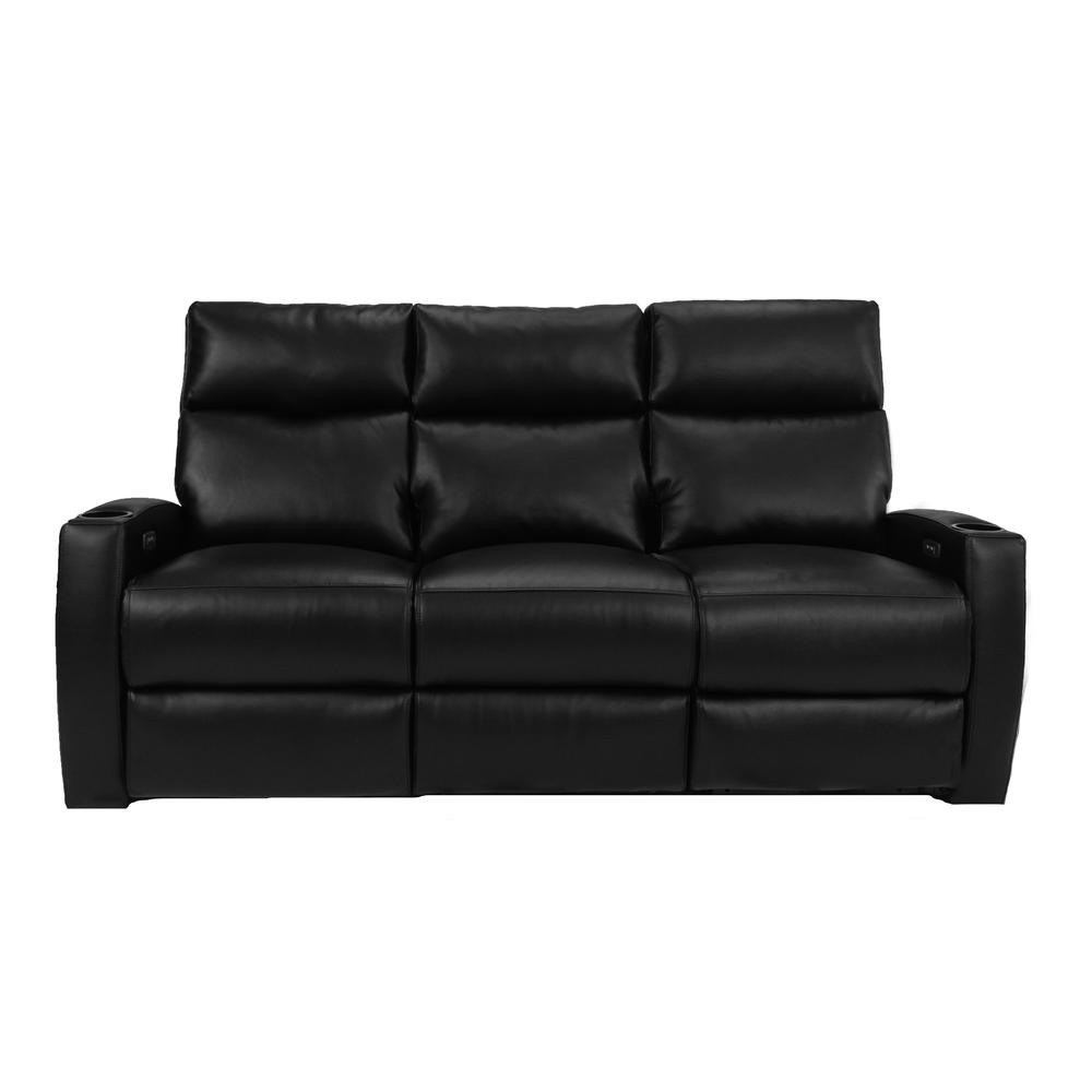 RowOne Galaxy II 3 Seat Sofa Motorized - Black - RowOne-RO8068-R3SFA-BLK