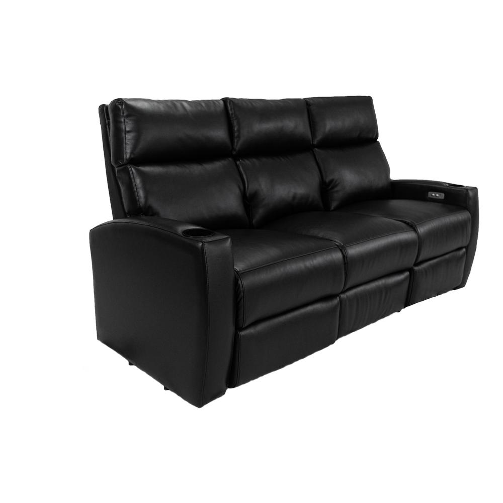 RowOne Galaxy II 3 Seat Sofa Motorized - Black - RowOne-RO8068-R3SFA-BLK