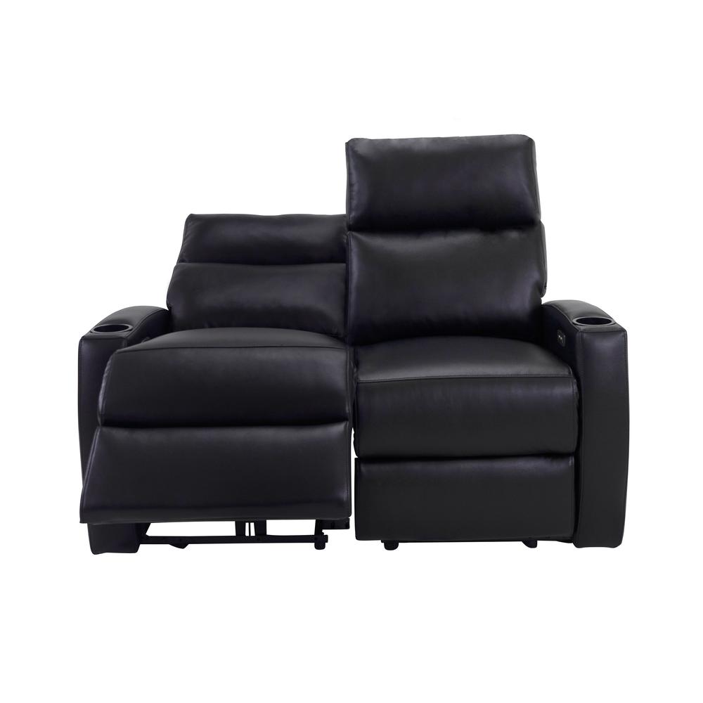 RowOne Galaxy II 2 Seat Loveseat Motorized - Black - RowOne-RO8068-R2LSP-BLK