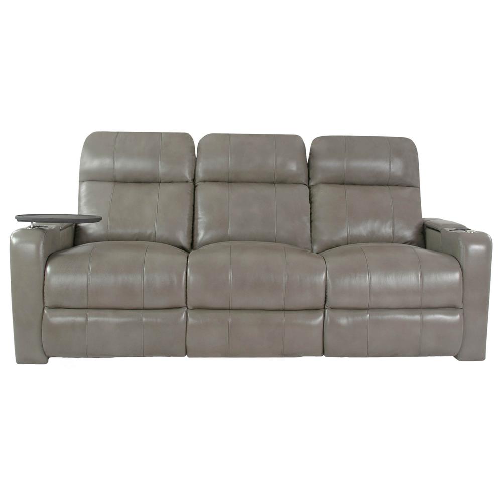 RowOne Prestige Gray Leather 3 Seat Sofa Motorized - RowOne-RO8016-R3SFA-GRY