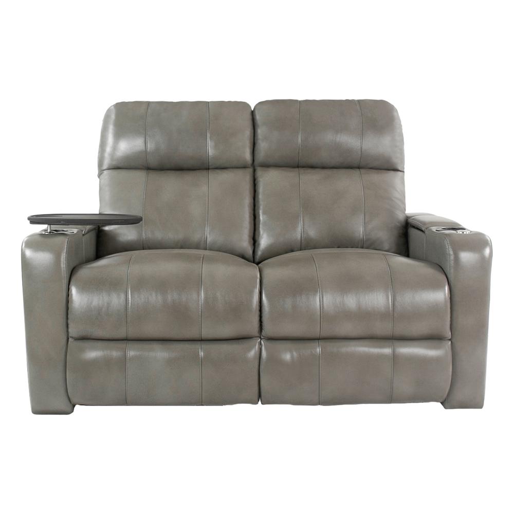 RowOne Prestige Gray Leather 2 Seat Loveseat Motorized - RowOne-RO8016-R2LSP-GRY