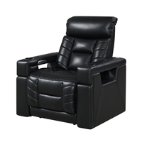 RowOne Rebellion 2-Arm Chair Motorized - Black