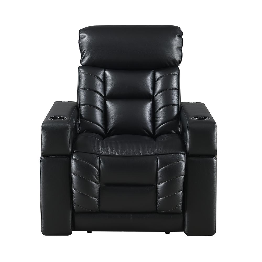 RowOne Rebellion 2-Arm Chair Motorized - Black - RowOne-RO8045-08H-BLK