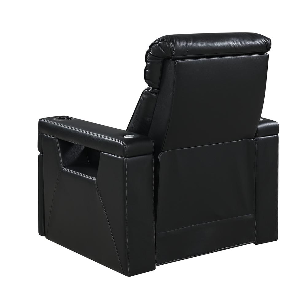 RowOne Rebellion 2-Arm Chair Motorized - Black - RowOne-RO8045-08H-BLK