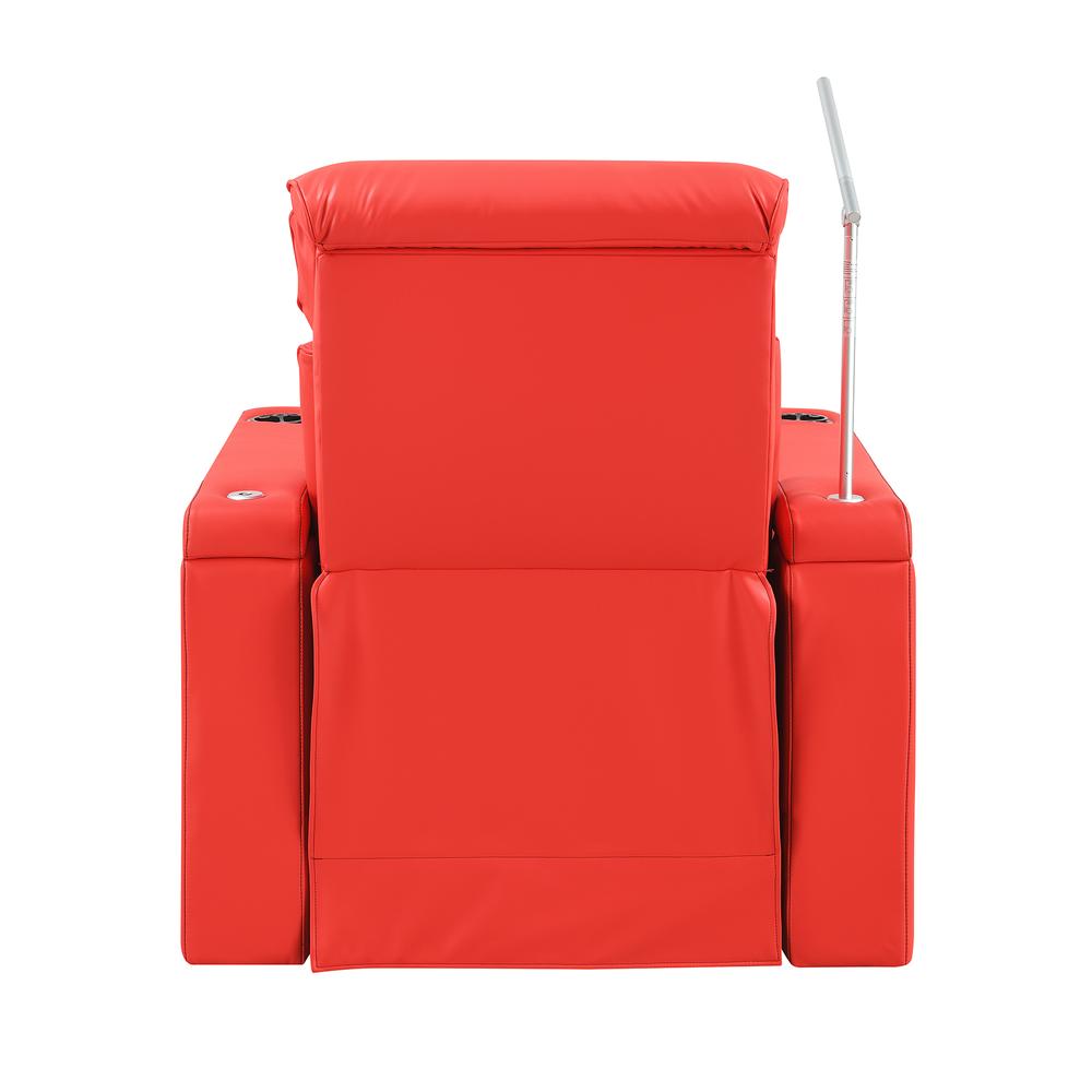 RowOne Rebellion 2-Arm Chair Motorized - Red - RowOne-RO8045-08H-RED