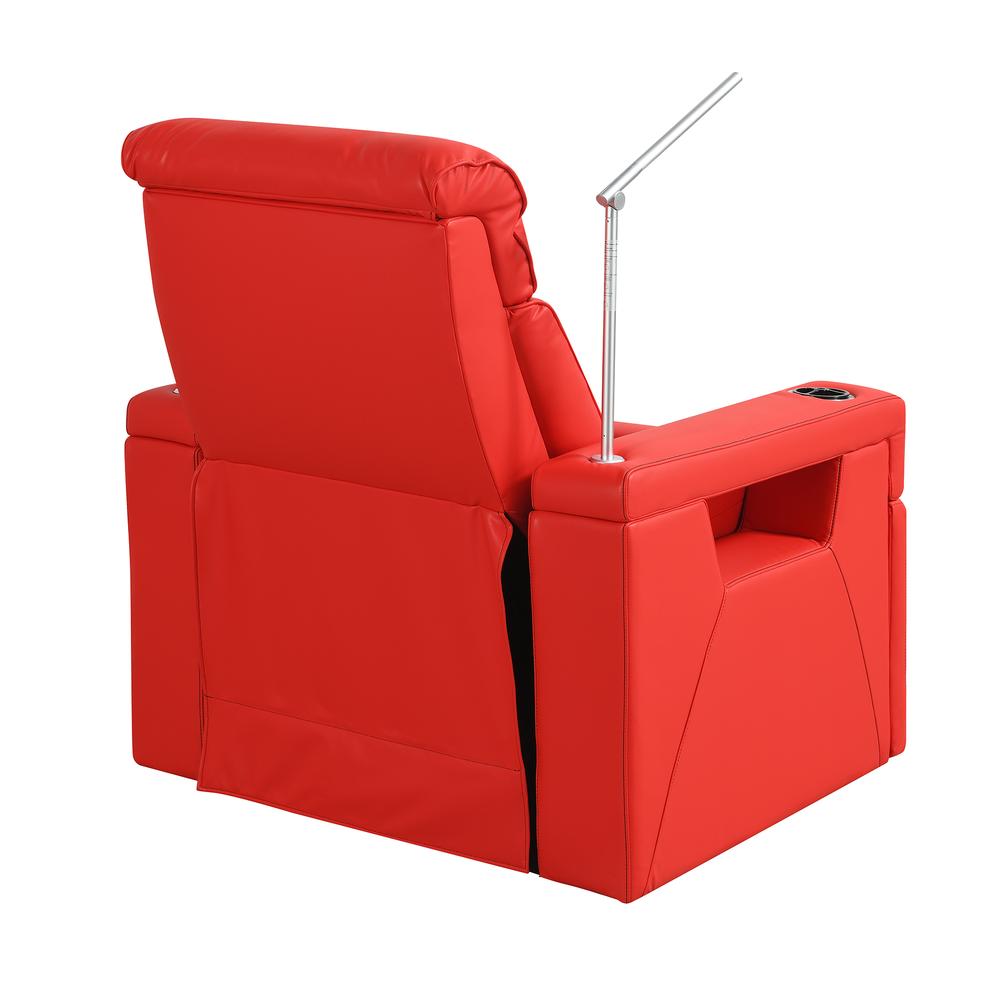 RowOne Rebellion 2-Arm Chair Motorized - Red - RowOne-RO8045-08H-RED