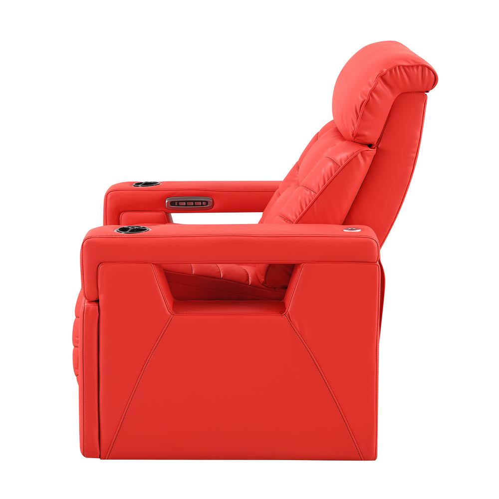 RowOne Rebellion 2-Arm Chair Motorized - Red - RowOne-RO8045-08H-RED