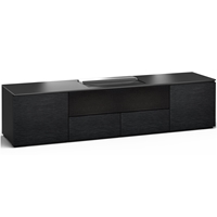 Salamander Designs Chicago 245 Cabinet for integrated Hisense 100L8D UST Projector - Black Oak - X/HSE245CH/BO