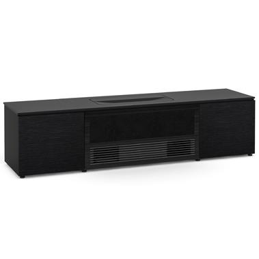 Salamander Designs Chicago 245 Cabinet for integrated Epson LS800 UST Projector - Black Oak, Black Top - X/EPSLS800/245/CH/BK