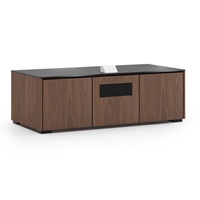 Salamander Designs Siena 237S EPS Cabinet for integrated Epson LS500 UST Projector - Medium Walnut, Black Top - X3/EPS2/237S/SN/MW/BK