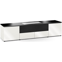 Salamander Designs Miami 245 Cabinet for integrated LG HU915QB/E & LG HU85LA/S UST Projector - Gloss White, Black Top - X/LG1/245GW/BK