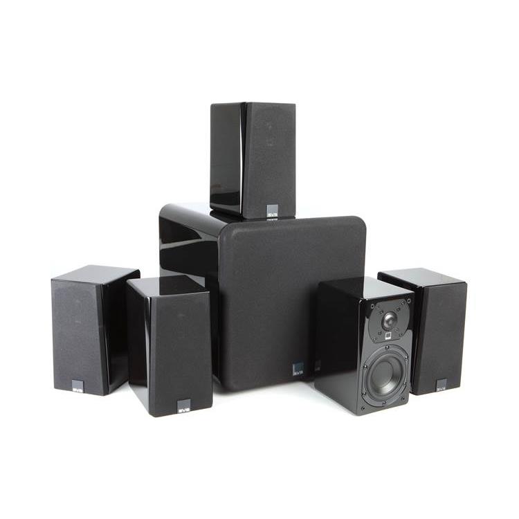 SVS Prime Satellite Pro 5.1 System 5.1-channel home theater speaker system with powered subwoofer (Piano Gloss Black) - SVS-PRIM5-1BLK