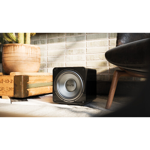 SVS SB-1000 Pro 12" powered subwoofer with digital processing and parametric equalization controls (Black Ash) - SVS-SB-1000BLK-ASH