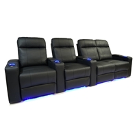 Valencia Piacenza Motorized Home Theater Seating - Top Grain Leather