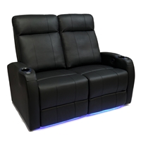 Valencia Syracuse Motorized Home Theater Seating - Top Grain Leather