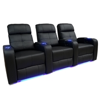 Valencia Verona Motorized Home Theater Seating - Top Grain Leather