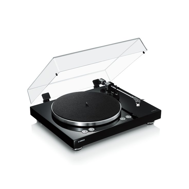 Yamaha TT-N503 MusicCast VINYL 500 Manual belt-drive turntable with Wi-Fi, Bluetooth and MusicCast, plus built-in phono preamp and pre-mounted cartridge (Black) - TT-N503BL - Yamaha-TT-N503BL