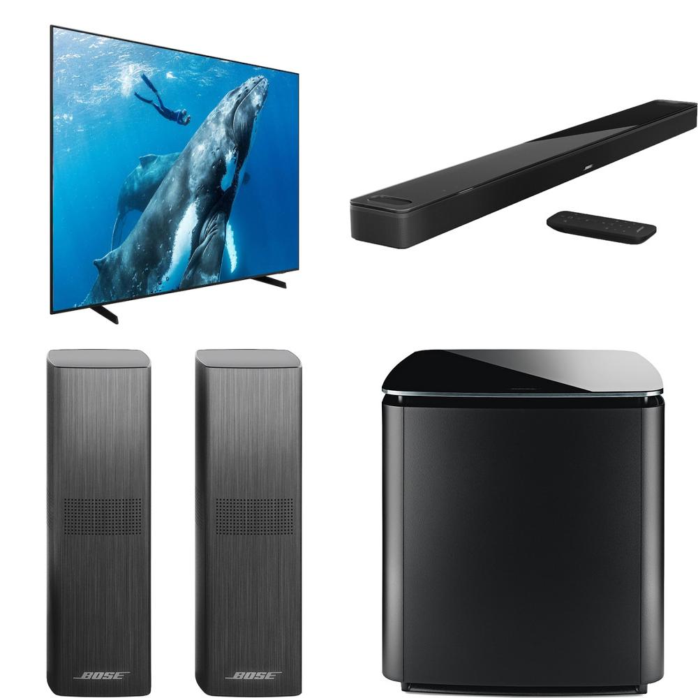 Samsung 98” DU9000 Crystal UHD Smart TV + BOSE Seismic Sound Ultimate Bundle