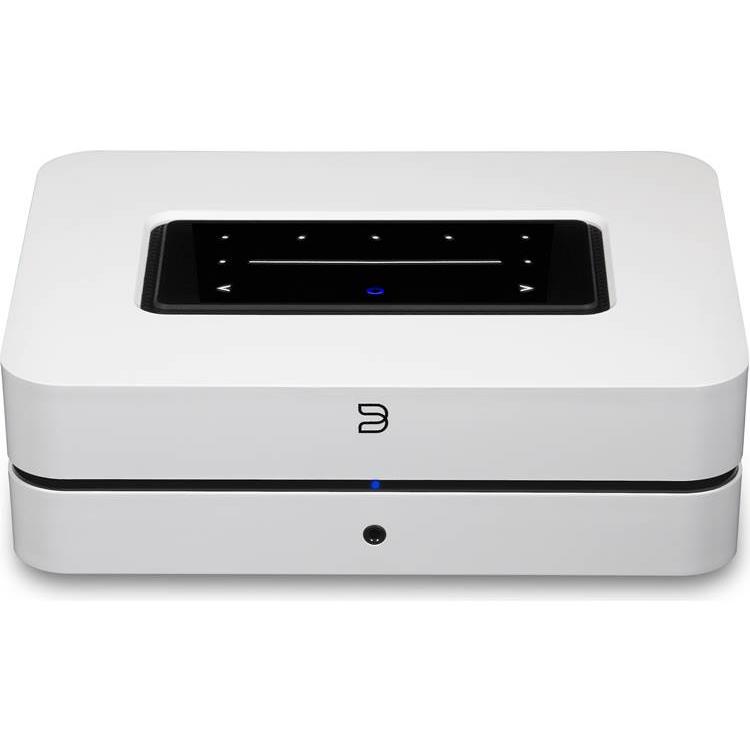 Bluesound POWERNODE Streaming music player with built-in stereo amplifier, Wi-Fi, Bluetooth and Apple AirPlay 2 (White)