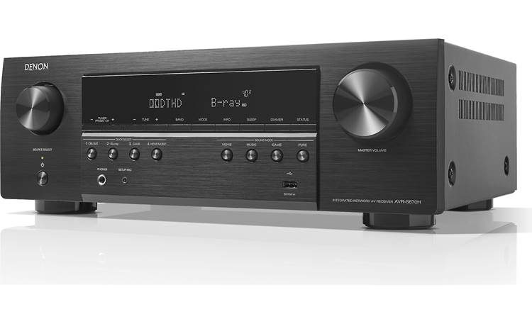 Denon AVR-S670H 5.2-channel home theater receiver with Wi-Fi, Bluetooth, Apple AirPlay 2, and Amazon Alexa compatibility - AVRS670HBKE3