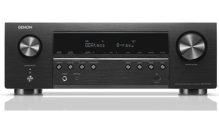 Denon AVR-S770H 7.2-channel home theater receiver with Dolby Atmos, Bluetooth, Apple AirPlay 2, and Amazon Alexa compatibility - AVRS770HBKE3