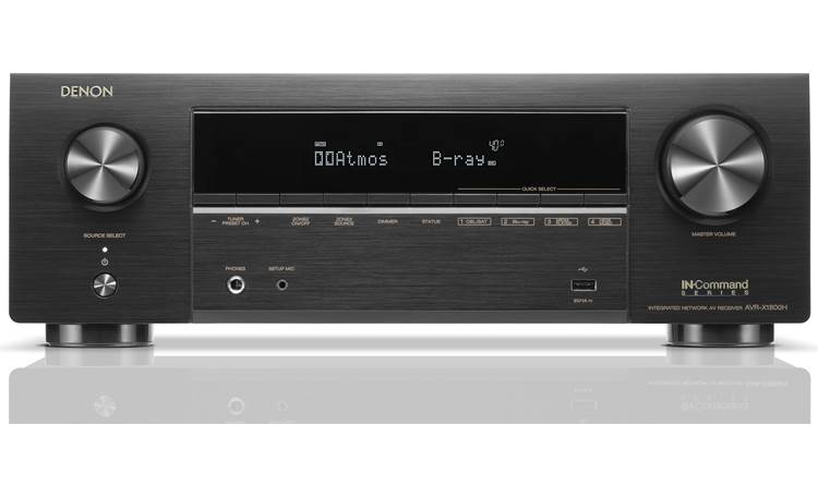 Denon AVR-X1800H 7.2-channel home theater receiver with Wi-Fi, Bluetooth, Apple AirPlay 2, and Amazon Alexa compatibility - AVRX1800HBKE3