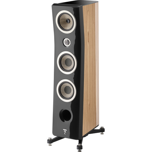 Focal Kanta N2 Floorstanding Speaker (High-Gloss Walnut & Black, Single)