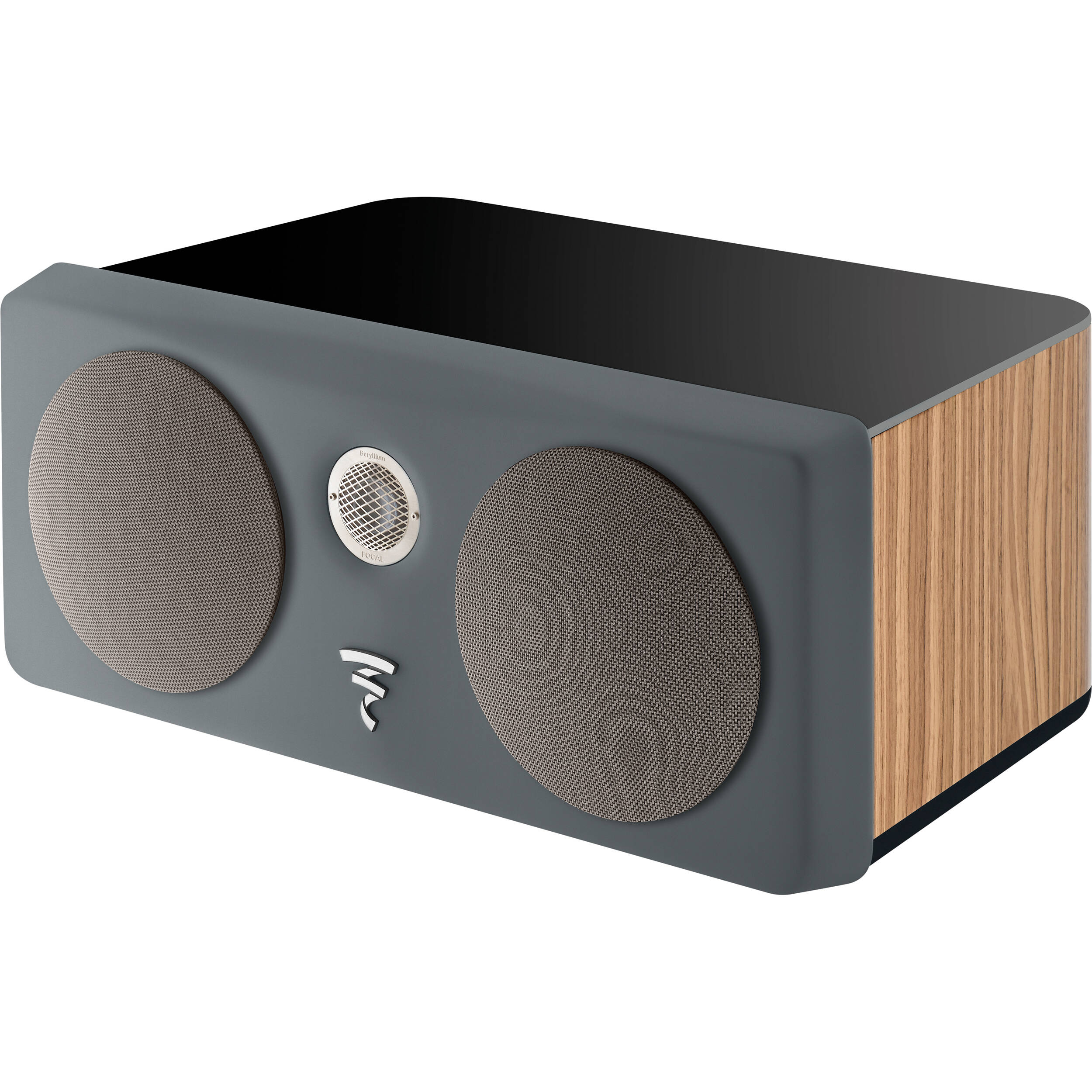 Focal Kanta Center Channel Speaker -  Walnut High Gloss Deep Black - JMLKANTACC-WAHG/DB