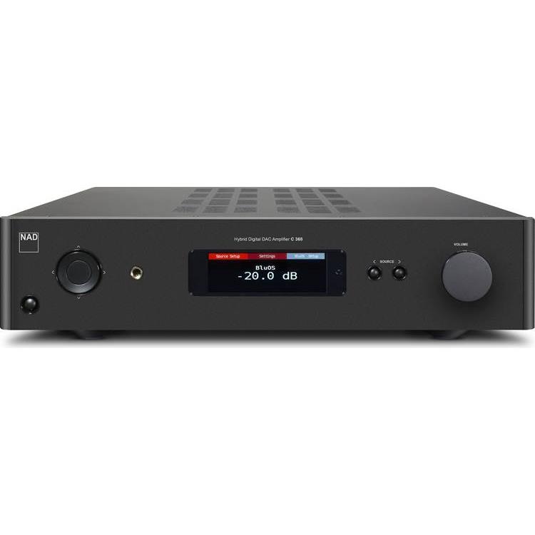 NAD C 368 BluOS-2i Stereo integrated amplifier with built-in BluOS streaming, Apple AirPlay 2 and Bluetooth