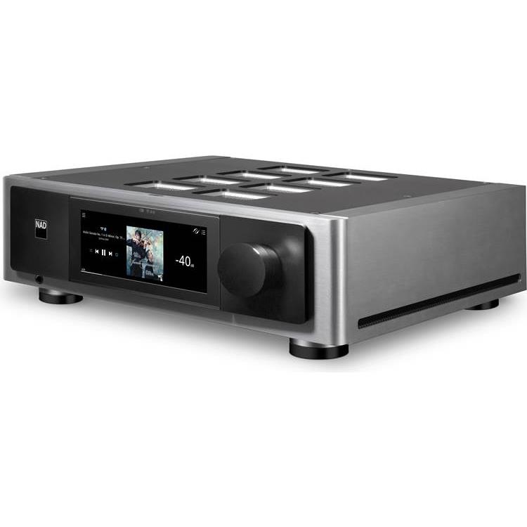 NAD Masters Series M66 Stereo preamplifier with HDMI, built-in BluOS streaming, Apple AirPlay 2 and Bluetooth