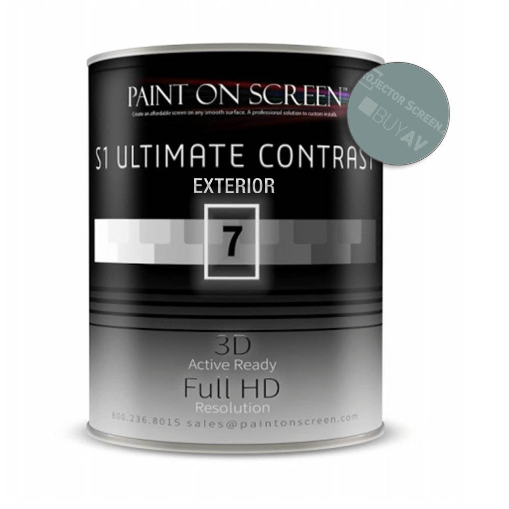Projection / Projector Screen Paint - Exterior - S1 Ultimate Contrast - Gallon - G007EX