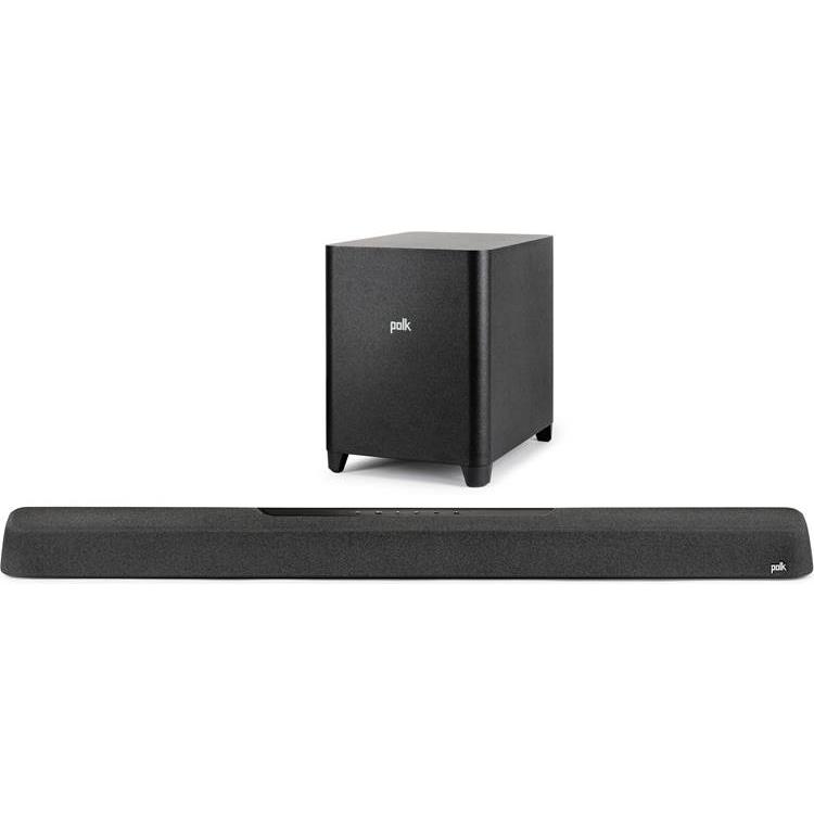 Polk MagniFi MAX AX Powered 3.1.2-channel sound bar and wireless subwoofer system with Wi-Fi Bluetooth Apple AirPlay 2 DTS:X and Dolby Atmos