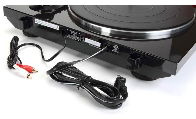Denon DP-300F Automatic belt-drive turntable with pre-mounted cartridge and  built-in phono preamp - DP300FBKE3 - Denon Denon-DP-300F-BK