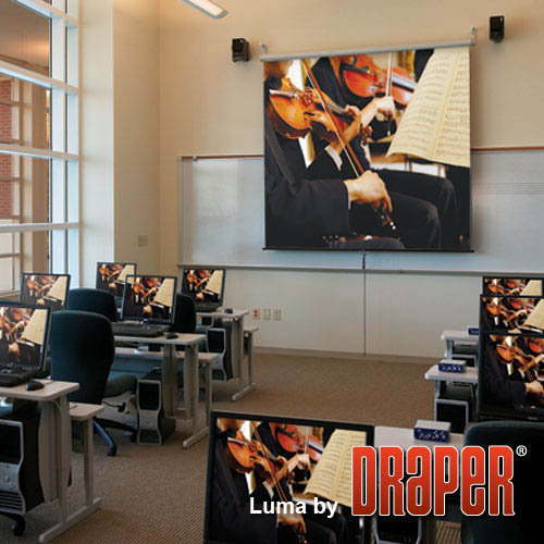 Draper 136 inch Manual Projector Screen | Draper 207006 Luma Matt