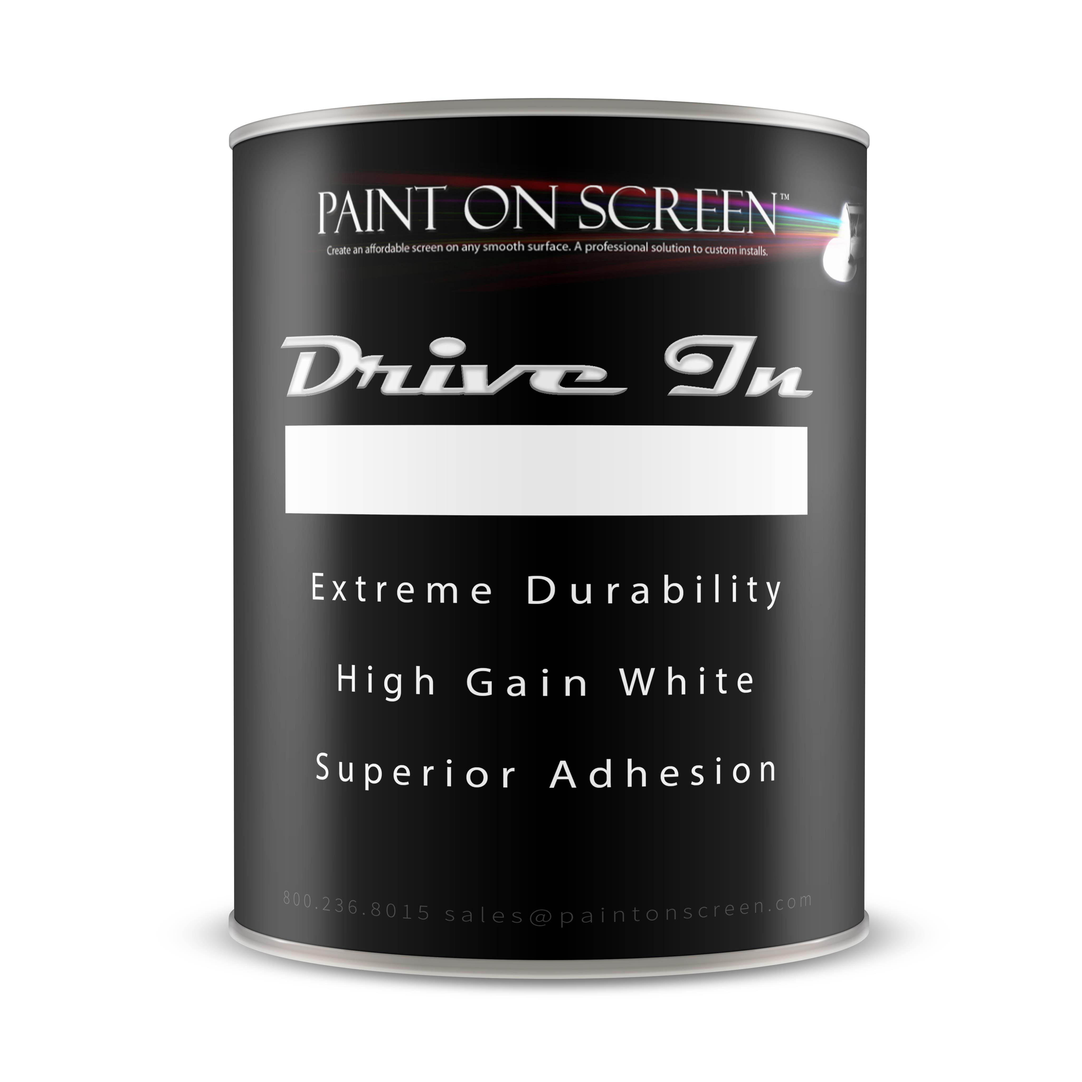 Paint On Screen Single-Coat Projection Screen Paint - 1 Gal.